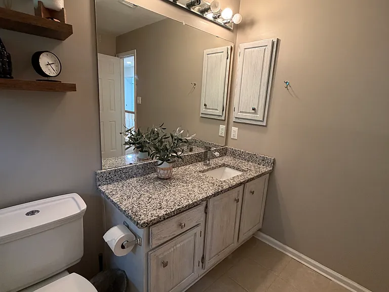 secondary bathroom on first floor