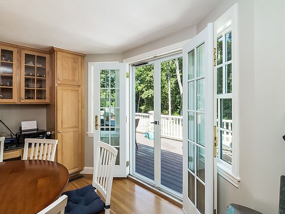 French doors to the deck.