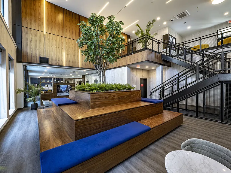Modern And Open Concept Bi-Level Lobby
