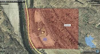 This sprawling 50.88 acre land parcel borders the Tittabawasee River on the west side.  The road has been mostly passable every spring since Boyce Hydro took over operations of the Sanford dam from Wolverine Power approximately 7 years ago.