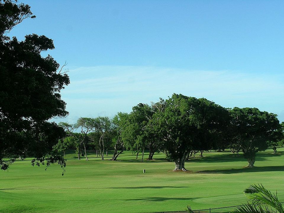View from front balcony of golf course across the street