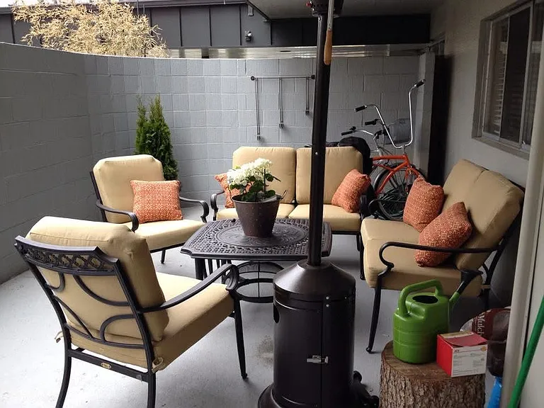 500 square foot private patio