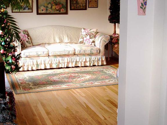 Gorgeous refinished wood floors on the first level