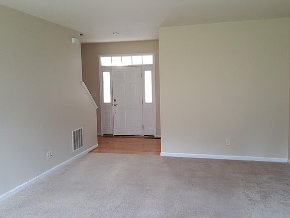living room view towards front door