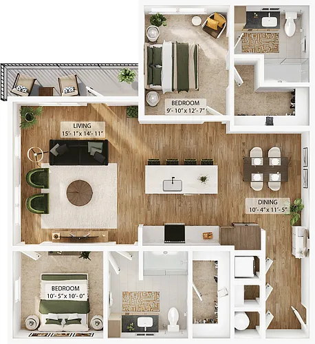 Floor plan B8