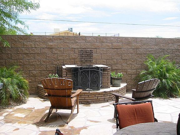 Outside Fireplace