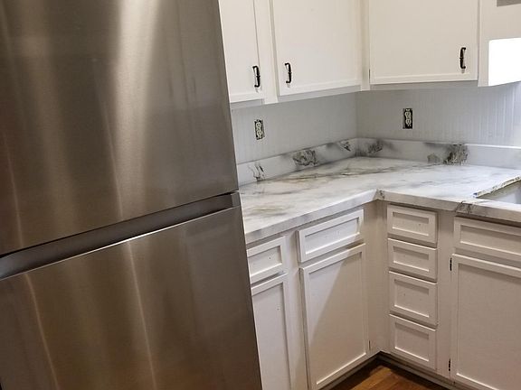 Bright counters and new stainless fridge