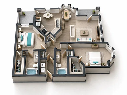 Floor plan B3G