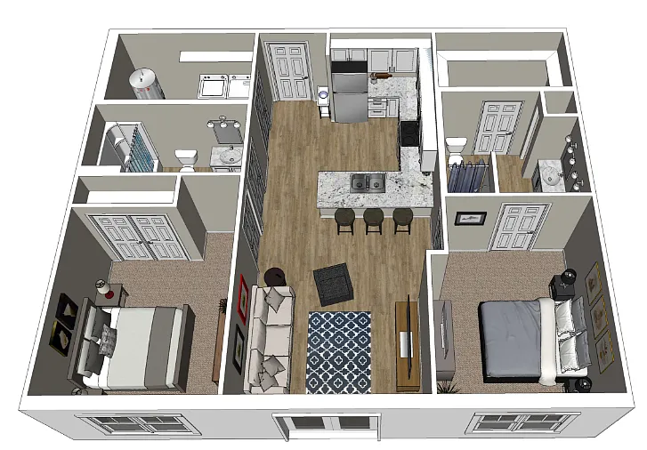 Floor plan 2 Bedroom