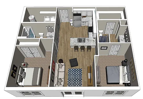 Floor plan 2 Bedroom