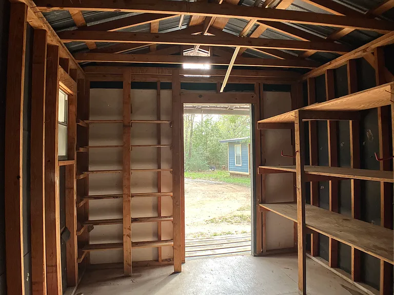 Inside Storage Building