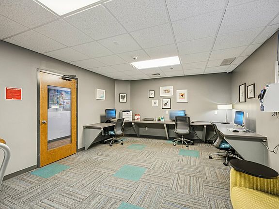 Study and work anytime in the 24-hour business center and computer lounge at University Hills Apartments.