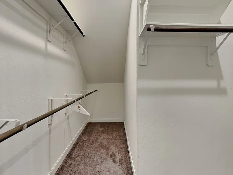 Minimalist hallway with white
