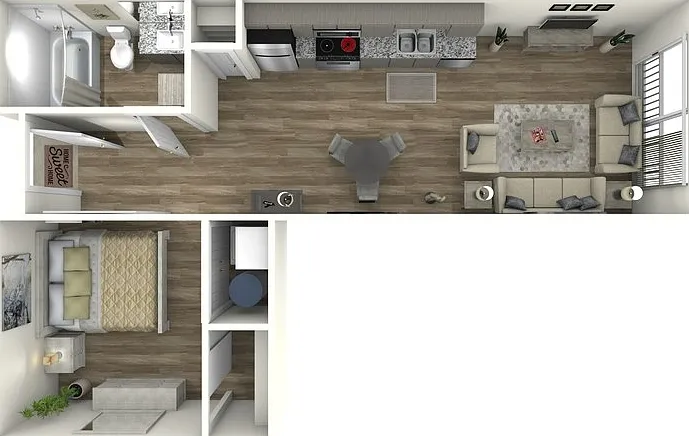 614 square foot one bedroom, one bath apartment home 614 square foot one bedroom, one bath apartment home