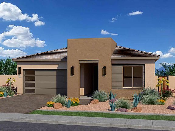 Modern Southwest Elevation Rendering