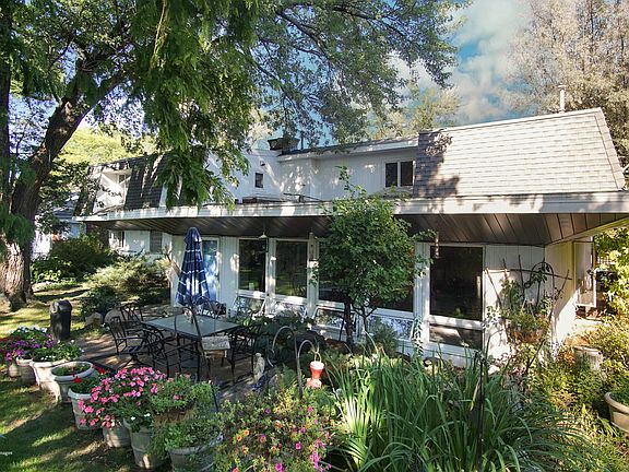 Rear overlooking fish pond.