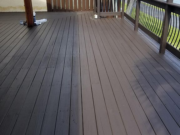 Large deck area partially covered for day and evening dining and relaxing