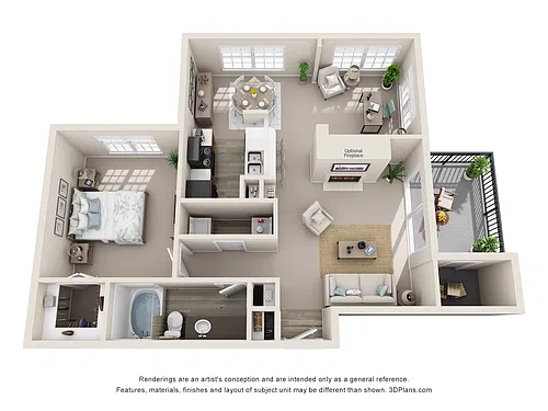 Floor plan Toledo (w/ Den)