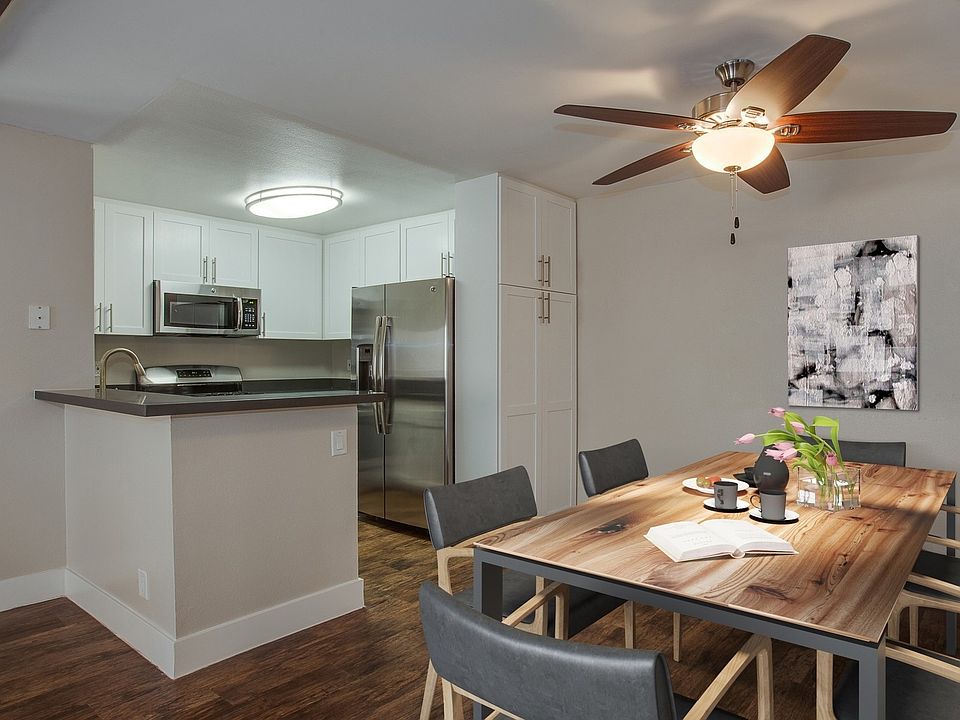 Enjoy a meal in this spacious dining area