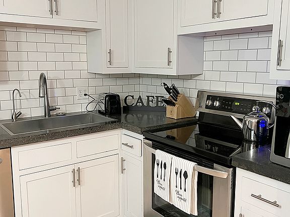 SUbway tile backsplash