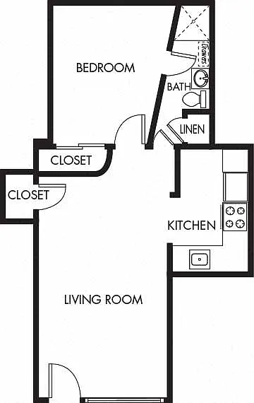 Floor plan One Bedroom