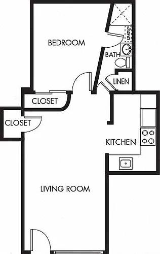 Floor plan One Bedroom