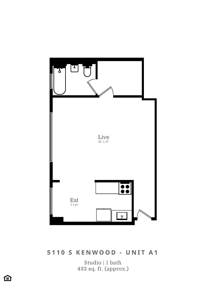 Floor plan Studio (A1)