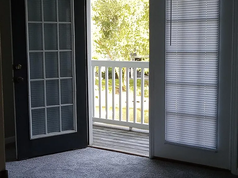 Exit to a private balcony