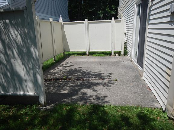 Private patio off living room