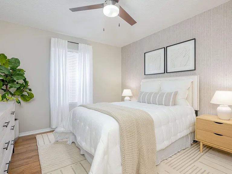 Indulge in your private escape in this lavish primary bedroom suite