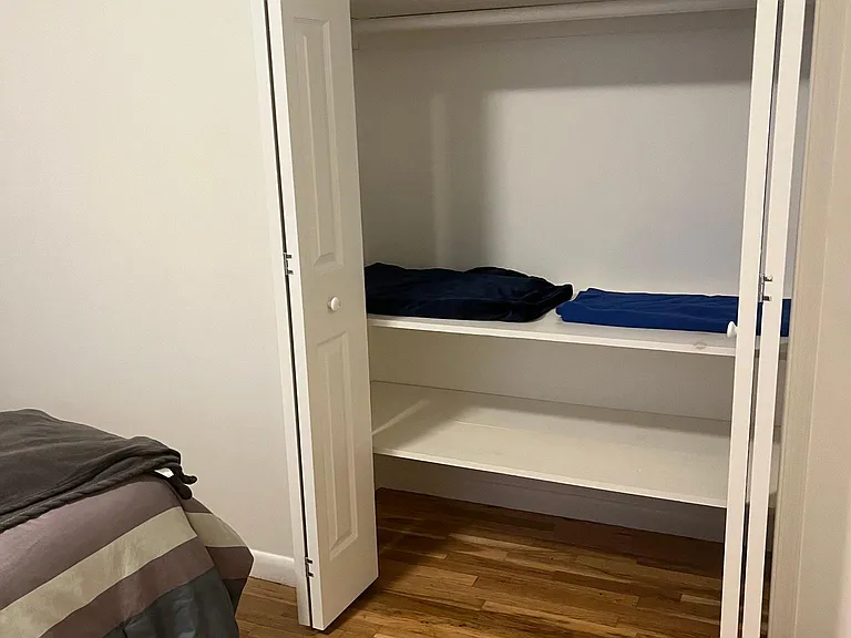 Spacious closet (about foot either side internally)
