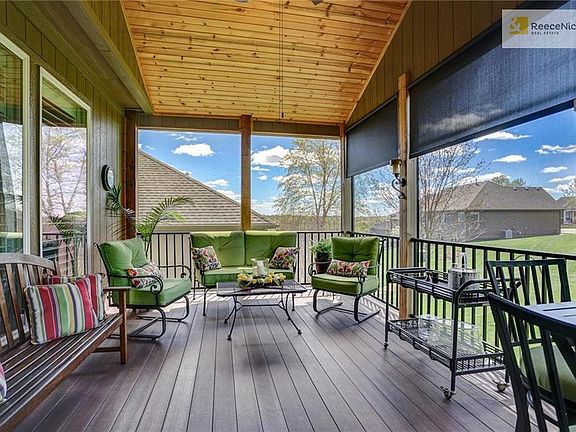 Low Maintenance Azek Decking, Fully Screened, Ceiling Fan, PLUS Roll Downs for Extremely Sunny Days