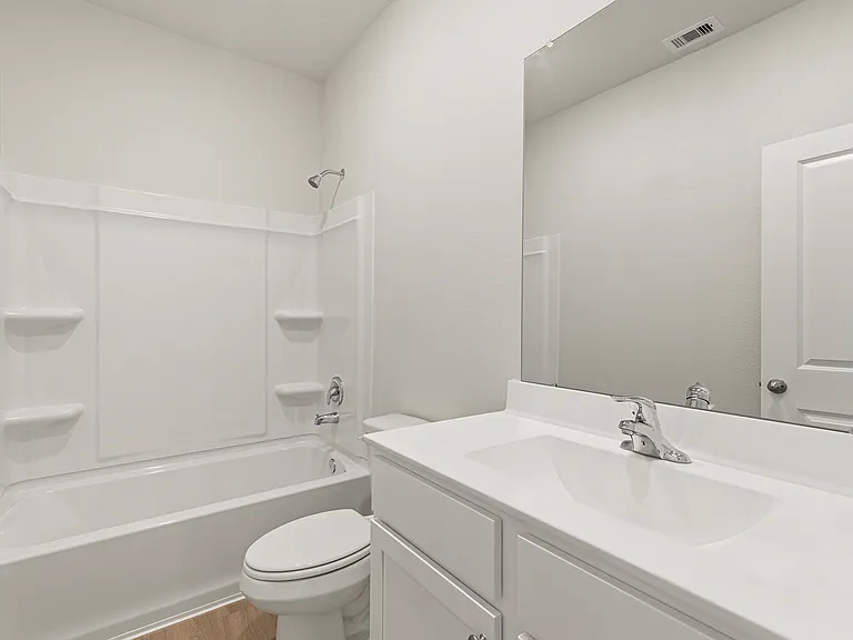The spacious second bathroom.