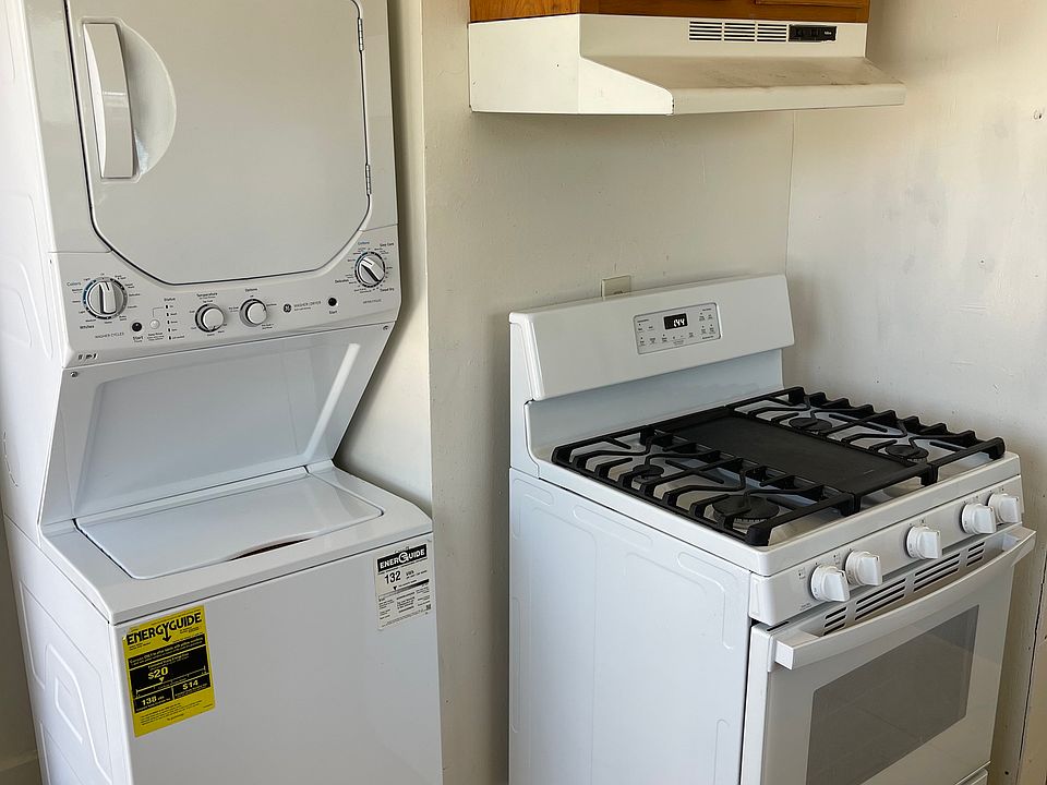 Stacked Washer & Dryer in Kitchen