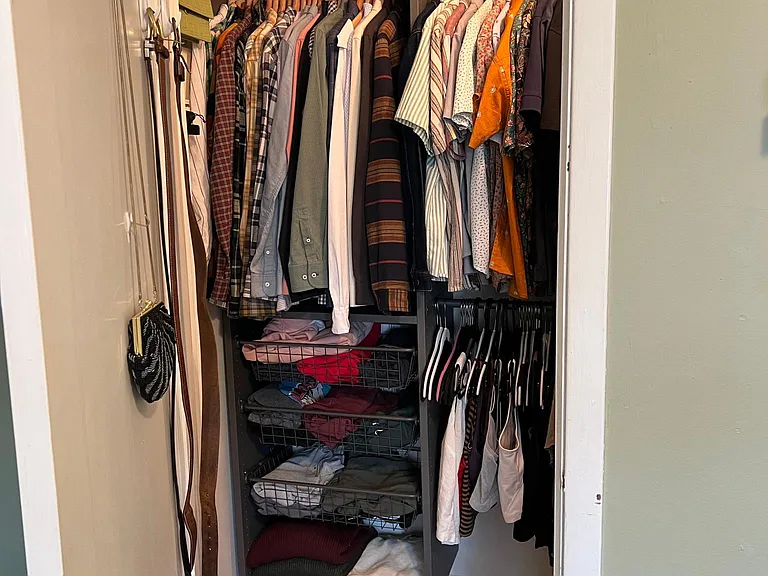 Closet in bedroom one