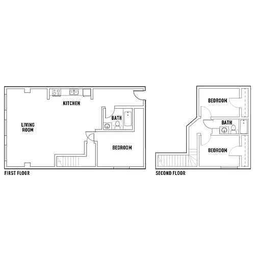 Floor plan 200 Stanton Ave - 3 Bed - 2 Bath - A - Furnished