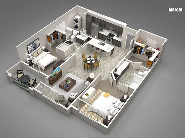 Floor plan Marcel