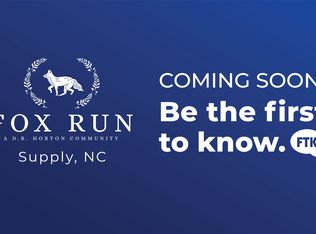 Homes Available Soon, Fox Run, Supply, NC 28462