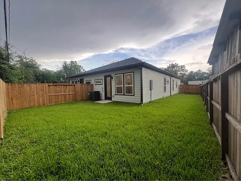 Backyard and side yard