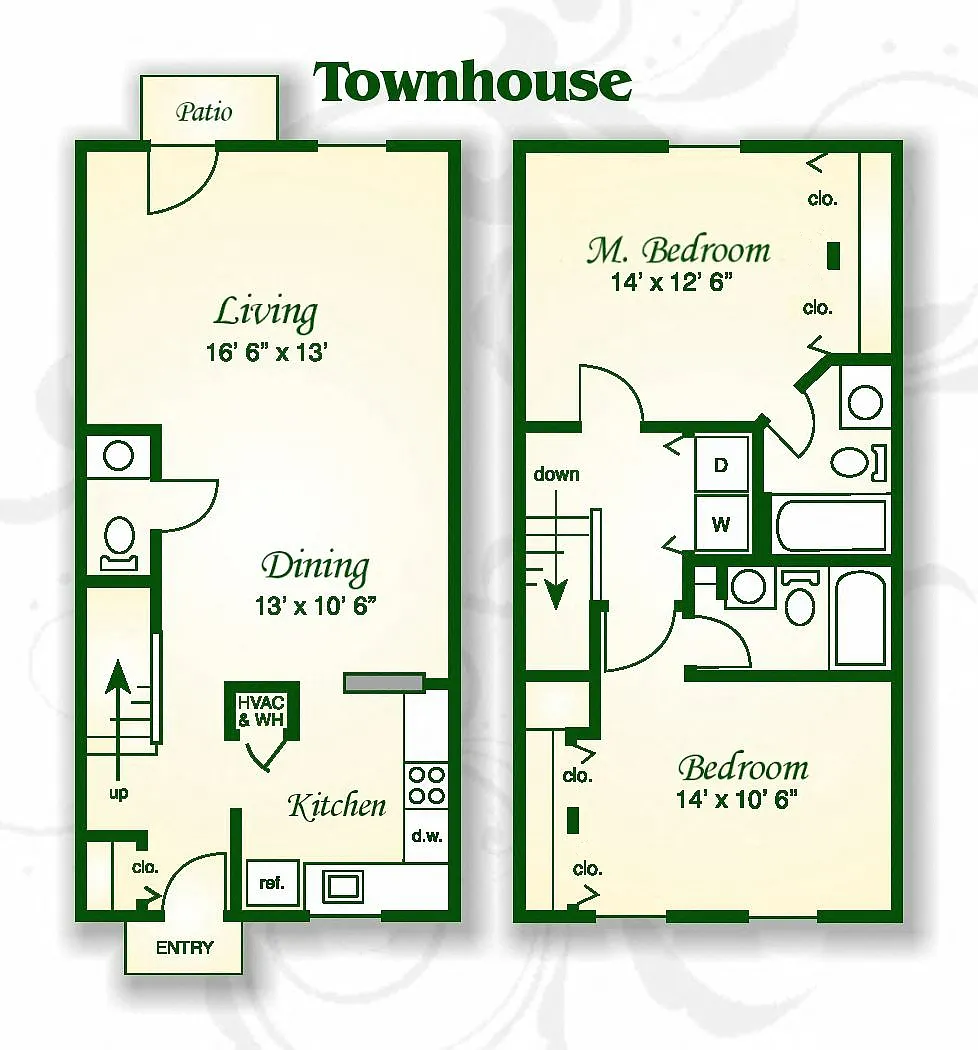Floor plan The Elm Townhouse