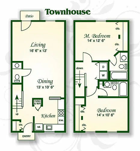 Floor plan The Elm Townhouse