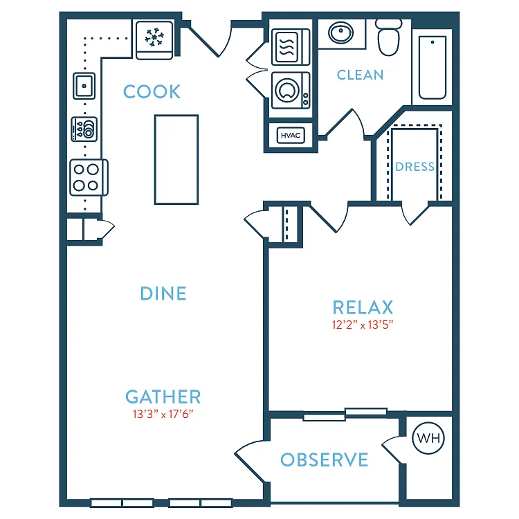 Floor plan 829 Quincy A2
