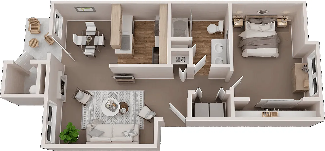 Floor plan 1x1 Classic