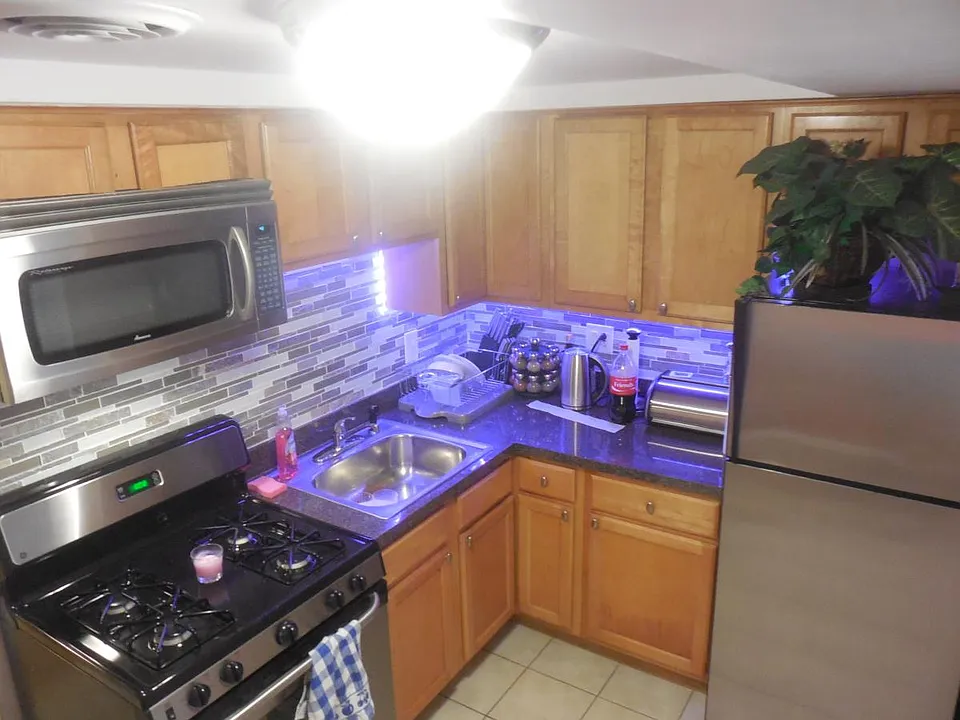 Kitchen w/ stainless steel appliances