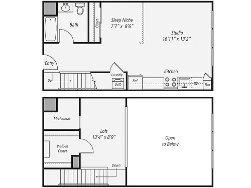 Floor plan S1L-790