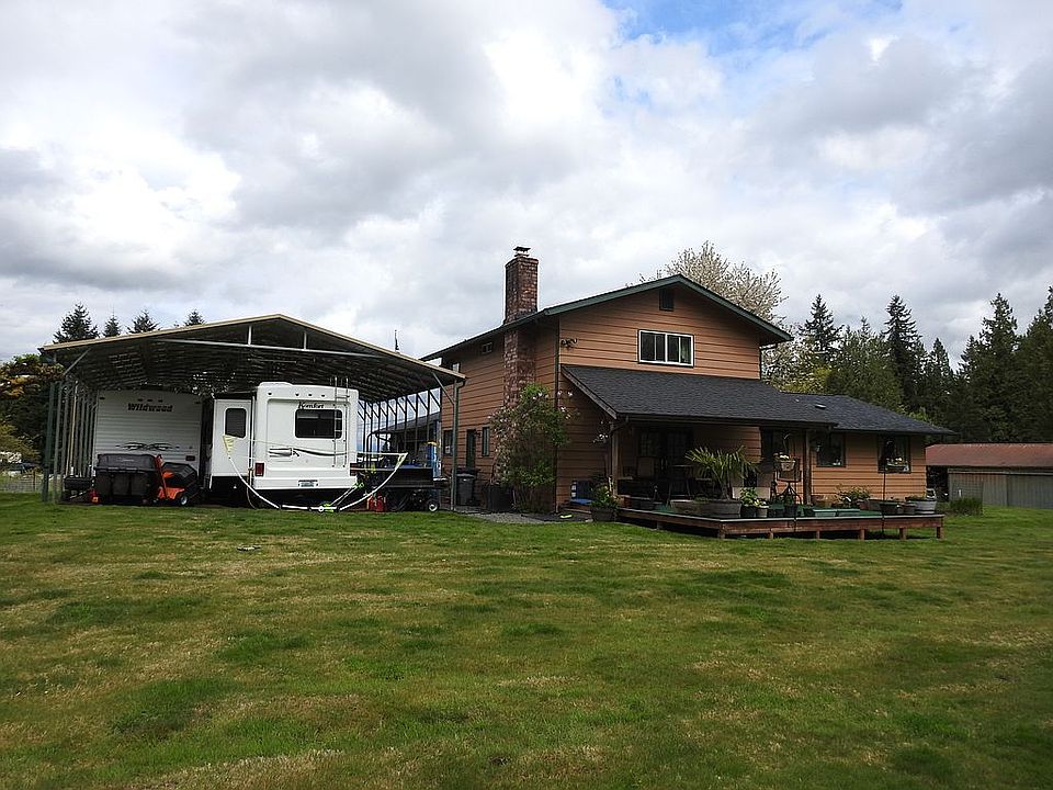 Back side of home & carport