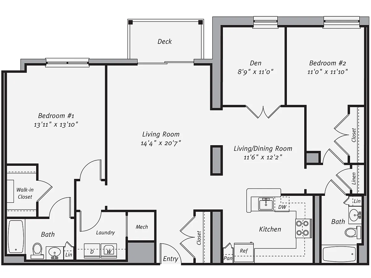 Floor plan B16D