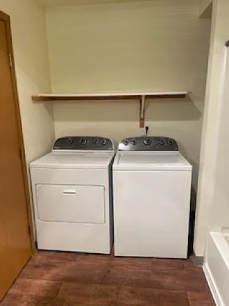 All apartments come with nice washer and dryer.