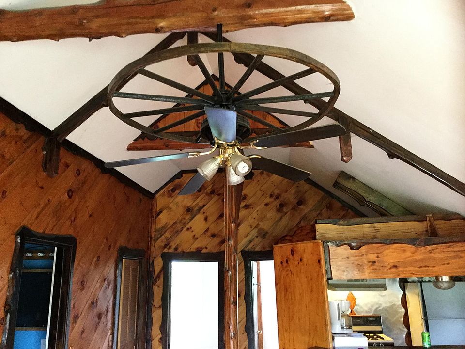 Cathedral ceiling/wagon wheel ceiling fan