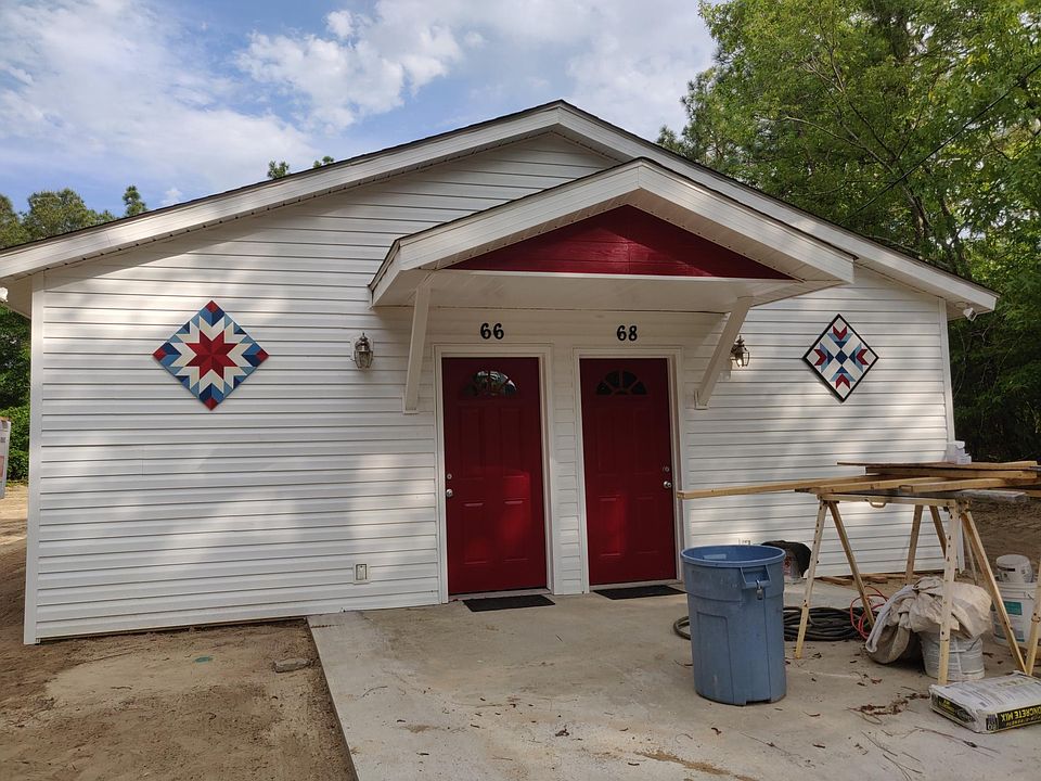 One unit available. Front door view (Right Side #68)